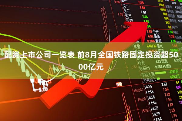 配资上市公司一览表 前8月全国铁路固定投资超5000亿元